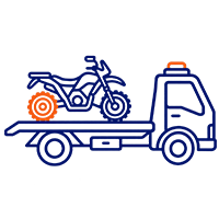 icon of bike being towed